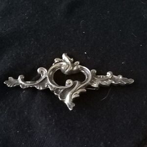 Vintage Stephen Dweck  925 Silver Ornate Scroll Brooch. 47 Grams